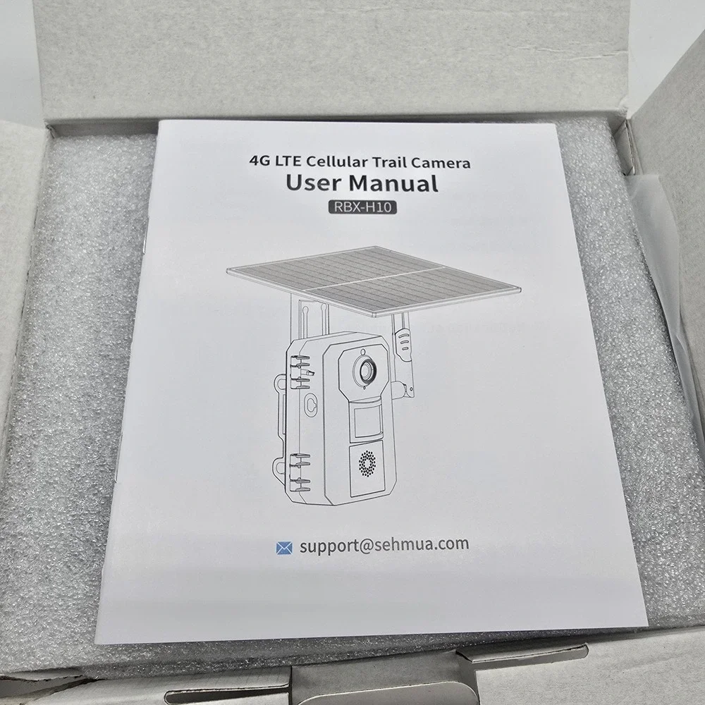 4G Cellular Trail‎ Camera Solar 2K HD Live View Night Vision Motion IP66